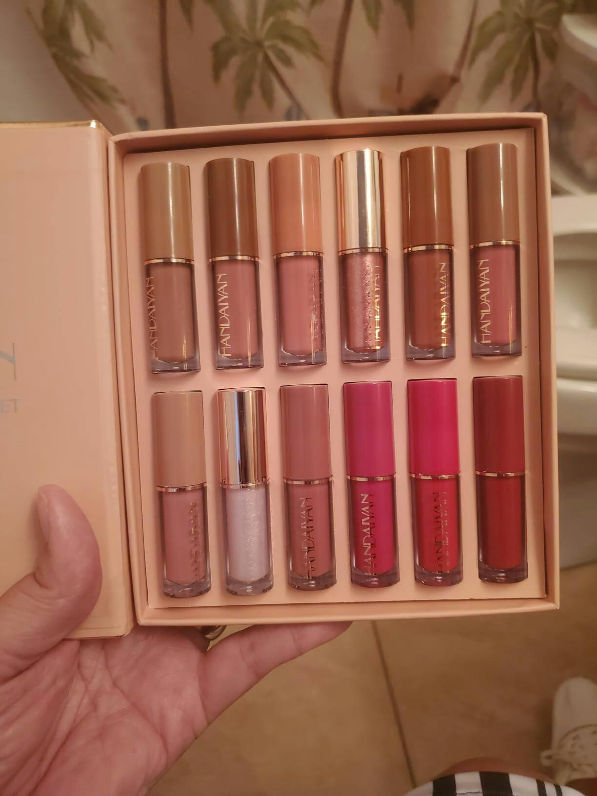 12-Piece Matte Liquid Lipstick & High Shine Lip Gloss Set โ Waterproof, Long-Lasting Makeup Collection