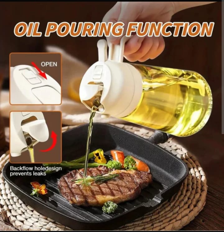 Multi-Function Kitchen Oil Spraying Bottle – Cooking Oil Mister & Dispenser