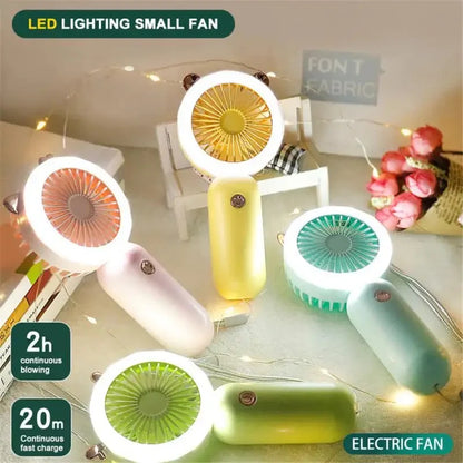 Mini Handheld Fan Portable Rechargeable Battery Operated Fan