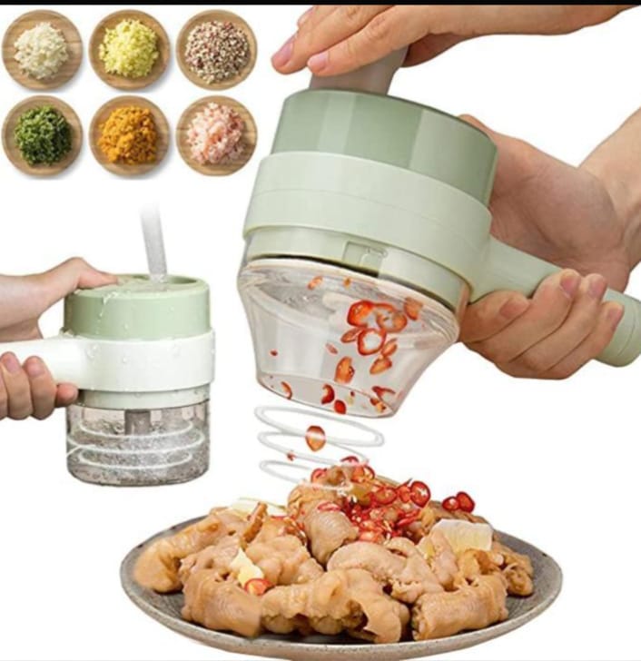 4 in 1 Handheld Vegetable Cutter and Chopper