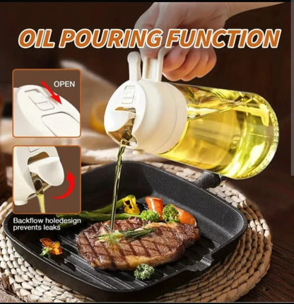 Multi-Function Kitchen Oil Spraying Bottle – Cooking Oil Mister & Dispenser