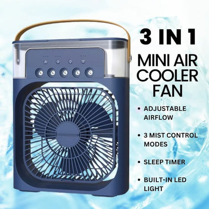 Mini Cooling Fan | 3 In 1 Mini Air Cooler Fan